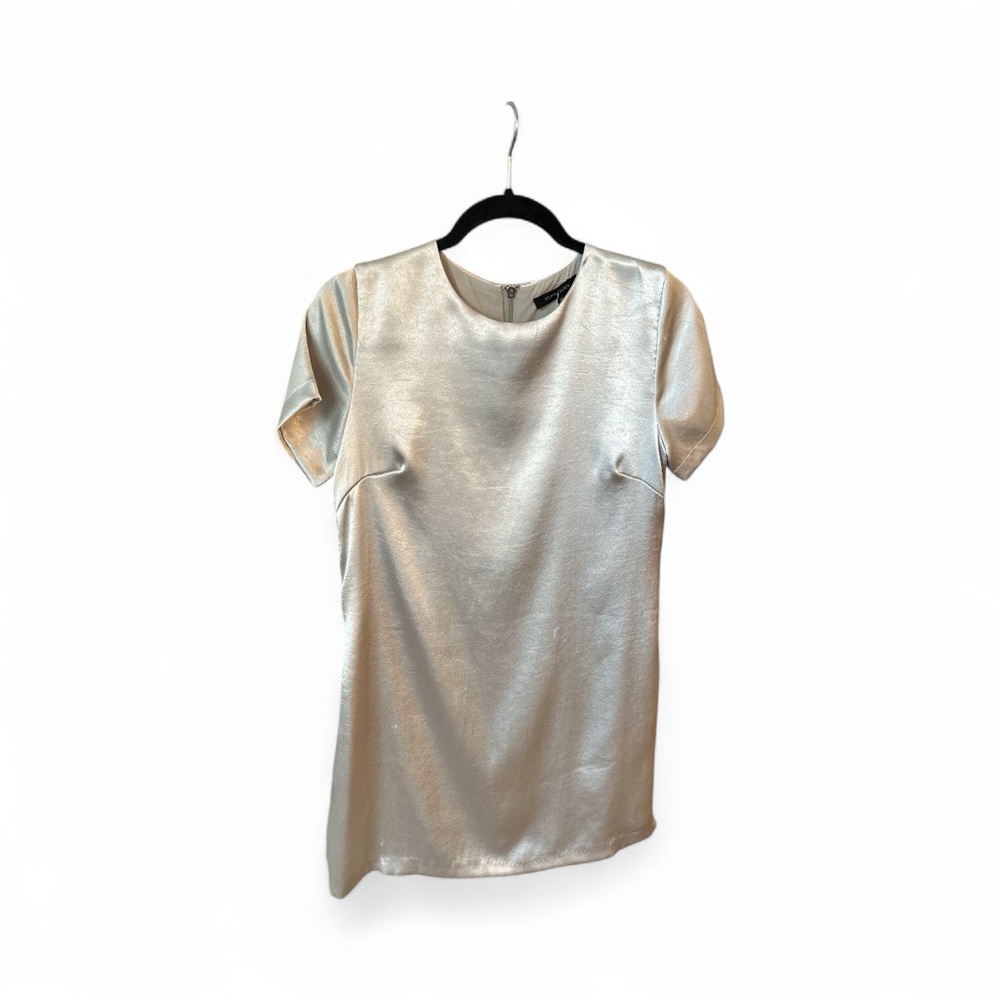 Elegant Chapagne Short Sleeve Dress